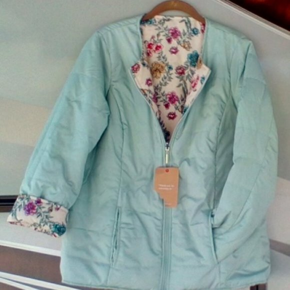 Jacket Reversable lightweight NWT Size Woman's-10 - Picture 6 of 7